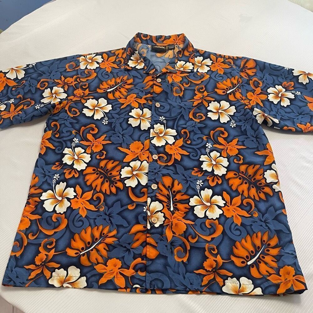 ODO Men’s VTG Y2K Hawaiian Button Down Shirt Size XL
